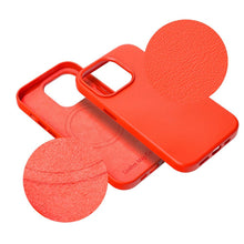 Заредете изображение във визуализатора на галерията – Leather Mag Cover for IPHONE 13 red
