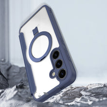 Заредете изображение във визуализатора на галерията – Dux Ducis Skin X Pro case with magnetic ring/stand for Samsung S24+ - blue
