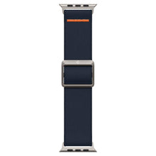 Заредете изображение във визуализатора на галерията – Fabric Strap for Apple Watch 4/5/6/7/8/SE/Ultra (44/45/49mm) Spigen Fit Lite Ultra - Navy Blue
