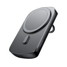 Заредете изображение във визуализатора на галерията – Wireless power bank 6000mAh Joyroom JR-W030 20W MagSafe with ring and stand - black
