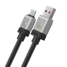 Заредете изображение във визуализатора на галерията – BASEUS cabel USB to Type C CoolPlay Fast Charging 100W 1m black CAKW000601
