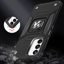 Заредете изображение във визуализатора на галерията – Wozinsky Ring Armor case for Samsung Galaxy A14 armored cover magnetic holder ring black
