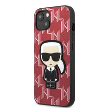 Заредете изображение във визуализатора на галерията – Karl Lagerfeld KLHCP13MPMNIKPI iPhone 13 6.1" hardcase red/red Monogram Ikonik Patch
