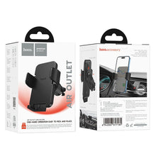 Заредете изображение във визуализатора на галерията – HOCO car phone holder for air outlet Cheetah H36 black
