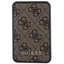 Заредете изображение във визуализатора на галерията – Guess Powerbank 18W GUPB10DP4GEGW 10000mAh brown/brown 4G Leather Metal Logo
