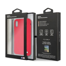 Заредете изображение във визуализатора на галерията – Etui hardcase BMW BMHCPXMSILRE iPhone X /Xs czerwony/red Silicone M Collection

