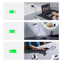 Заредете изображение във визуализатора на галерията – Joyroom JR-TCF08EU Speed ​​Series 30W PD/QC/AFC/FCP fast wall charger - black
