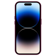 Заредете изображение във визуализатора на галерията – Tel Protect Kickstand case + camera glass (lens) for Iphone 15 Pro burgundy
