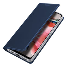 Заредете изображение във визуализатора на галерията – Dux Ducis Skin Pro Case for Xiaomi Redmi Note 12 Flip Card Wallet Stand Blue
