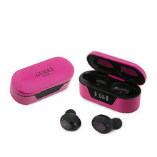 Заредете изображение във визуализатора на галерията – Guess GUTWST31EM TWS Bluetooth headphones + magenta docking station
