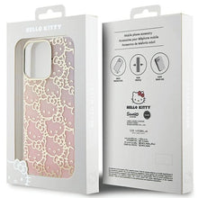 Заредете изображение във визуализатора на галерията – Hello Kitty IML Gradient Electrop Crowded Kitty Head Case for iPhone 15 Pro Max - Pink
