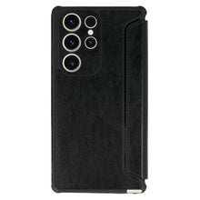 Заредете изображение във визуализатора на галерията – Razor Leather Book Case for Samsung Galaxy S22 black
