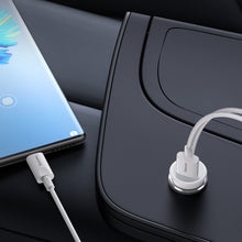 Заредете изображение във визуализатора на галерията – Baseus wireless car charger with MagSafe 15W holder for air vent + USB-A 25W white (CW01)
