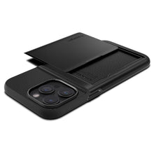 Заредете изображение във визуализатора на галерията – Spigen SLIM ARMOR CS IPHONE 15 PRO MAX BLACK
