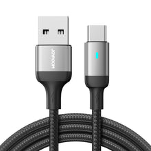 Заредете изображение във визуализатора на галерията – Joyroom USB cable - USB C 3A for fast charging and data transfer A10 Series 1.2 m black (S-UC027A10)
