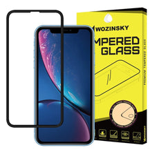 Заредете изображение във визуализатора на галерията – Wozinsky PRO+ Tempered Glass 5D Full Glue Super Tough Screen Protector Full Coveraged with Frame for iPhone XR / iPhone 11 black
