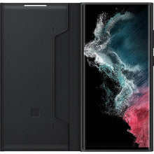 Заредете изображение във визуализатора на галерията – Samsung LED View Cover case with LED display for Samsung Galaxy S22 Ultra black (EF-NS908PBEGEE)
