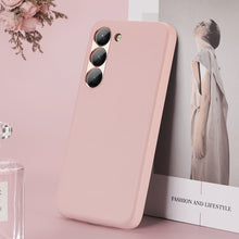Заредете изображение във визуализатора на галерията – Dux Ducis Grit case for Samsung Galaxy S23 elegant cover made of artificial leather MagSafe pink
