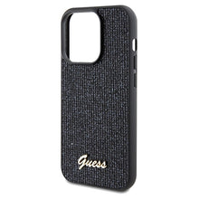 Заредете изображение във визуализатора на галерията – Original Case GUESS Disco Metal Script hardcase GUHCP14XPMSDGSK for Iphone 14 Pro Max black
