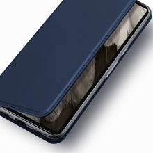 Заредете изображение във визуализатора на галерията – Dux Ducis Skin Pro Case for Google Pixel 7a Flip Card Wallet Stand Blue
