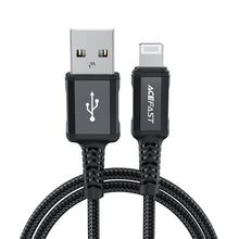 Заредете изображение във визуализатора на галерията – Acefast cable usb a to lightning 8-pin mfi 2,4a c4-02 1,8m black
