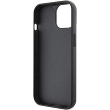 Заредете изображение във визуализатора на галерията – Karl Lagerfeld Fixed Glitter Ikonik Logo Metal Pin case for iPhone 15 - black
