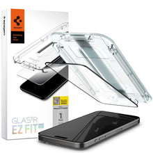 Заредете изображение във визуализатора на галерията – TEMPERED GLASS Spigen GLAS.TR "EZ FIT" FC IPHONE 15 PRO MAX BLACK
