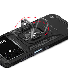 Заредете изображение във визуализатора на галерията – Wozinsky Ring Armor Case For Xiaomi Redmi Note 11E /Redmi 10 5G / Redmi 10 Prime+ 5G / Poco M4 5G Armor Cover Magnetic Holder Ring Blue
