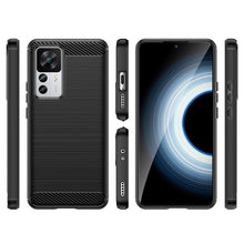 Заредете изображение във визуализатора на галерията – Carbon Case case for Xiaomi 12T Pro / Xiaomi 12T flexible silicone carbon cover black
