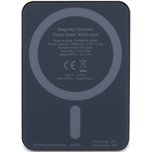 Заредете изображение във визуализатора на галерията – Original Power Bank - GUESS GUPBM3AL4DMK 3000mAh 5W MagSafe 4G Strassed Metal Logo - Black
