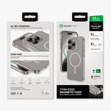 Заредете изображение във визуализатора на галерията – Amazing Thing Titan Edge Mag Case IP156.7PTEMGY for Iphone 15 Pro Max titanium
