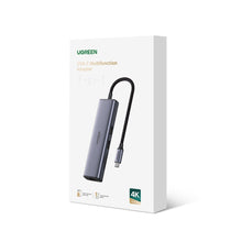 Заредете изображение във визуализатора на галерията – Multifunctional HUB 5in1 USB-C - HDMI 1.4 / 3 x USB-A / USB-C PD 100W Ugreen CM511 - gray
