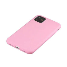 Заредете изображение във визуализатора на галерията – Silicone Case Soft Flexible Rubber Cover for iPhone 11 Pro pink
