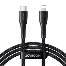 Заредете изображение във визуализатора на галерията – Joyroom Starry Series SA32-CL3 30W USB-C / Lightning cable 1m - black
