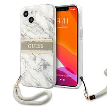 Заредете изображение във визуализатора на галерията – Оригинален гръб Guess за iphone 13 / marble grey guhcp13mkmabgr - TopMag
