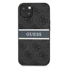 Заредете изображение във визуализатора на галерията – Оригинален калъф Guess за iphone 13 mini (4g stripe collection / grey) - TopMag
