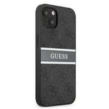 Заредете изображение във визуализатора на галерията – Оригинален калъф Guess за iphone 13 mini (4g stripe collection / grey) - TopMag
