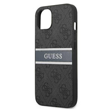 Заредете изображение във визуализатора на галерията – Оригинален калъф Guess за iphone 13 mini (4g stripe collection / grey) - TopMag
