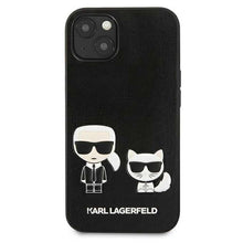 Заредете изображение във визуализатора на галерията – Оригинален гръб Karl Lagerfeld за iphone 13 (pu k&amp;c fb / black) - TopMag
