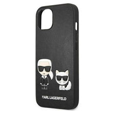 Заредете изображение във визуализатора на галерията – Оригинален гръб Karl Lagerfeld за iphone 13 (pu k&amp;c fb / black) - TopMag
