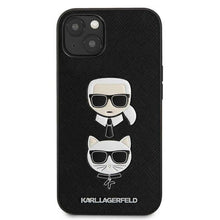 Заредете изображение във визуализатора на галерията – Оригинален гръб Karl Lagerfeld за iphone 13 (pu embrossed choupette / black) - TopMag
