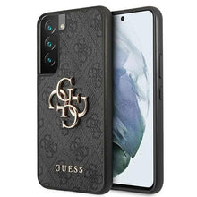 Заредете изображение във визуализатора на галерията – Оригинален Guess калъф за samsung s22 (4g big metal logo / grey) - TopMag
