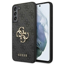 Заредете изображение във визуализатора на галерията – Оригинален Guess калъф за samsung s22 plus (4g big metal logo / grey) - TopMag
