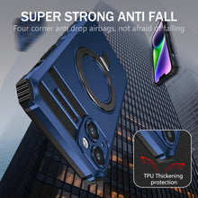 Заредете изображение във визуализатора на галерията – Tel Protect Armor Magsafe Metal Ring Case for Iphone 15 Plus blue
