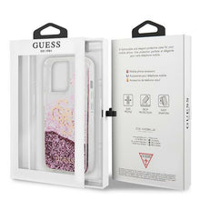 Заредете изображение във визуализатора на галерията – Guess GUHCP13LLG4GPI iPhone 13 Pro / 13 6,1" różowy/pink hardcase 4G Big Liquid Glitter
