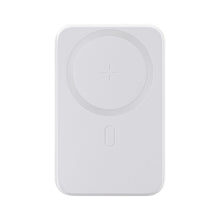 Заредете изображение във визуализатора на галерията – Joyroom Power Bank 10000mAh 20W Power Delivery Quick Charge Magnetic Qi 15W Wireless Charger for iPhone Compatible with MagSafe White (JR-W020 white)
