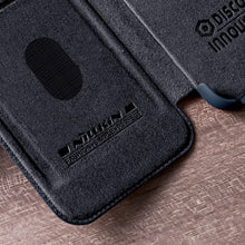 Заредете изображение във визуализатора на галерията – Nillkin Qin Leather Pro Case for Samsung Galaxy S23+ flip cover camera cover red
