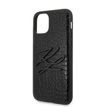 Заредете изображение във визуализатора на галерията – Karl Lagerfeld KLHCN58CRKBK iPhone 11 Pro hardcase czarny/black Croco
