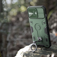 Заредете изображение във визуализатора на галерията – Nillkin CamShield Armor Pro Magnetic Case for iPhone 14 Pro Max Magnetic MagSafe Cover with Camera Cover blue
