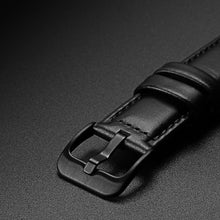 Заредете изображение във визуализатора на галерията – Dux Ducis Leather Strap Strap For Samsung Galaxy Watch / Huawei Watch / Honor Watch (20mm band) Leather Wristband Black (Business Version)
